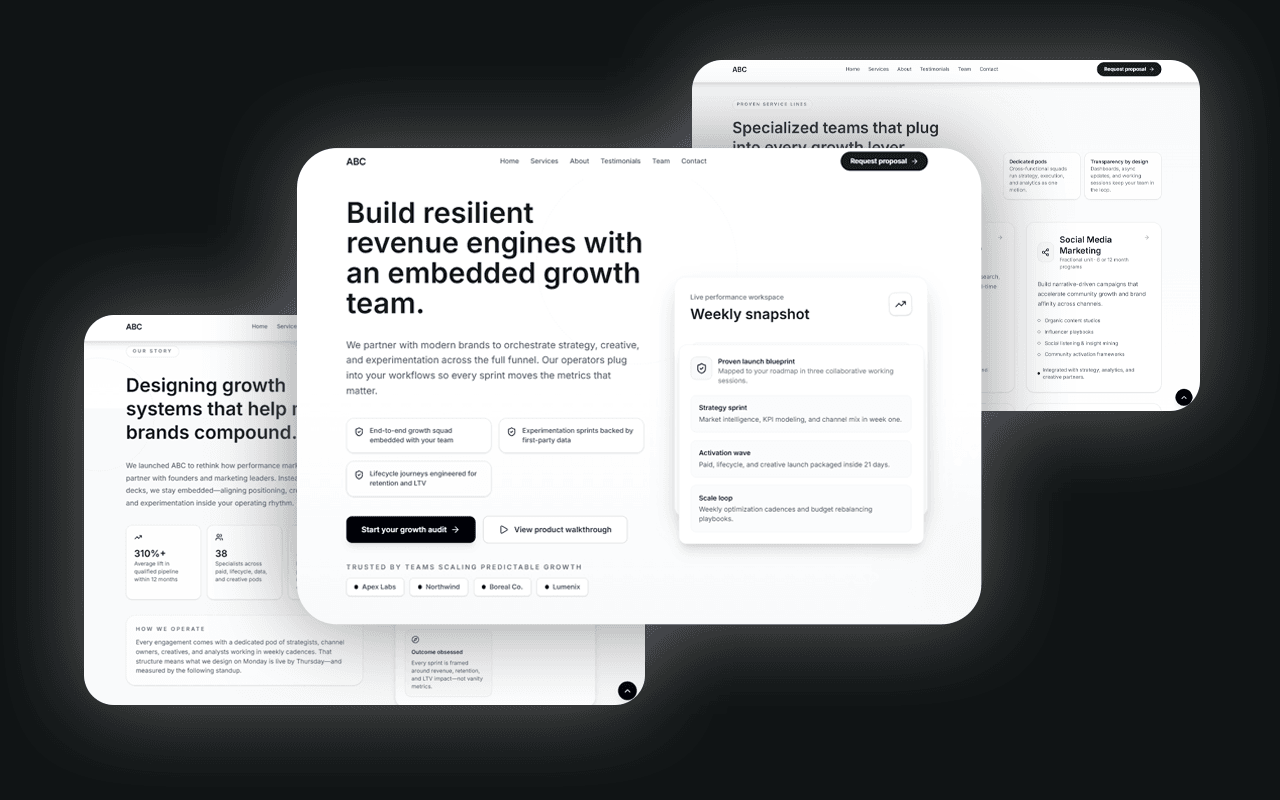Business Landing Page – Open Source Template