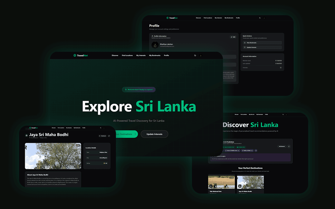 TravelNxt – AI-Powered Travel Recommender